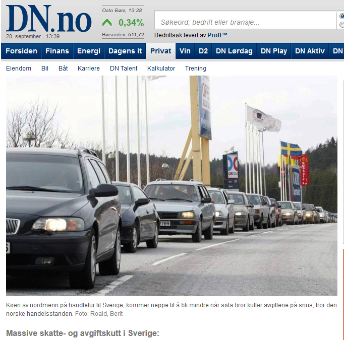 Norwegia boi się handlowych 