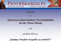 Spotkanie z członkami Stowarzyszenia Kultury Chrześcijańskiej im. Ks. Piotra Skargi