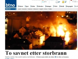 Pożar domu z Polakami w Bergen  - dwie osoby zaginione ! 