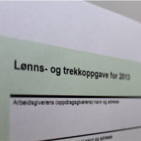 Dokument urzędowy w języku norweskim