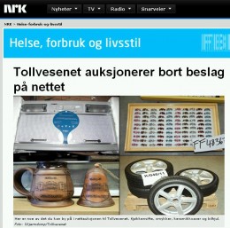 Tollvesenet handluje skonfiskowanym towarem