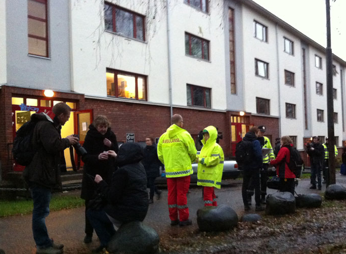 Zawał w bloku mieszkalnym w Oslo