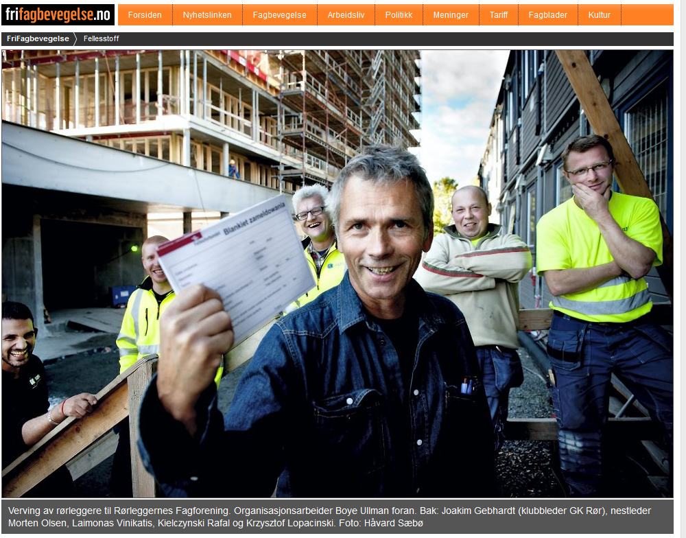 Polscy hydraulicy w norweskich związkach zawodowych