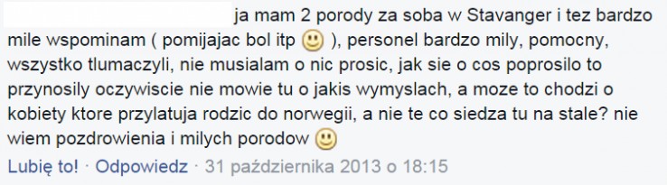 Poród w Norwegii - miłe wspomnienia
