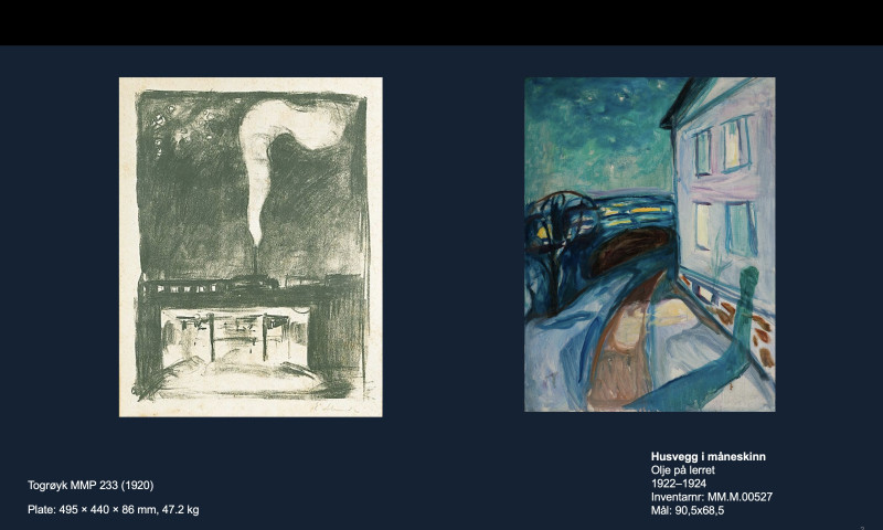 Dzieła Muncha, które od początku marca można oglądać na lotnisku Oslo Gardermoen
