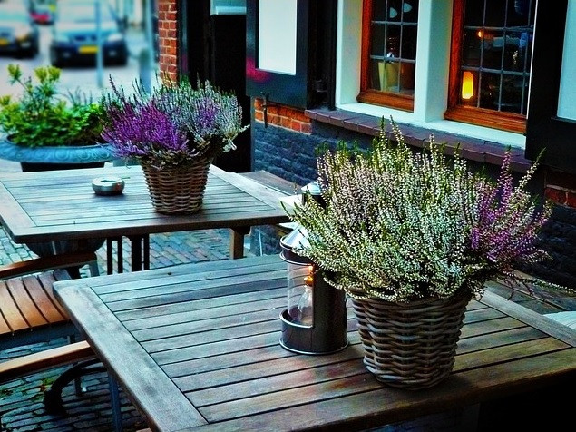 W wielu miastach Norwegii sezon ogródków trwa od wiosny do wczesnej jesieni.