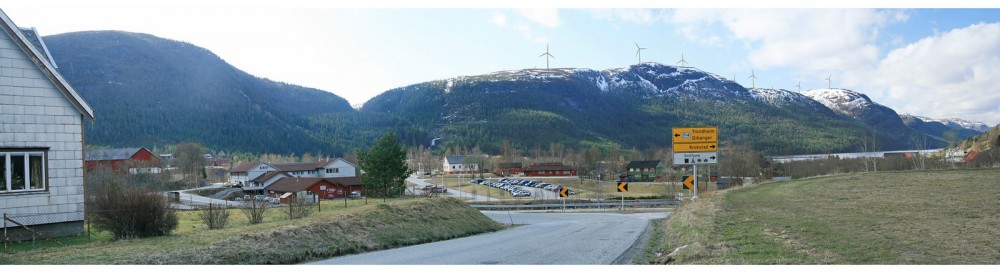 Wizualizacja farmy wiatrowej Geitfjellet.
