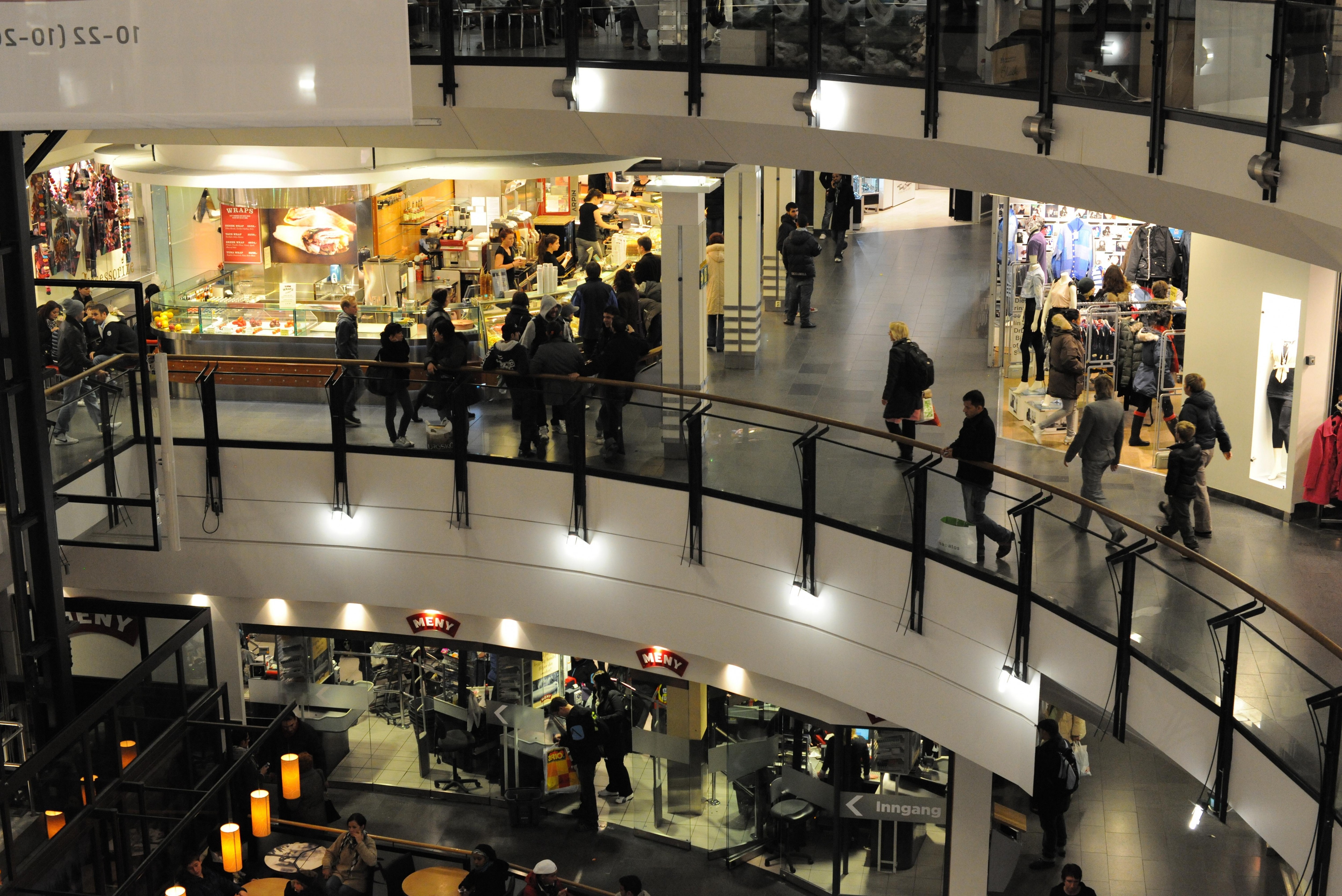 Oslo City to jedno z najpopularniejszych centrów handlowych w stolicy Norwegii.