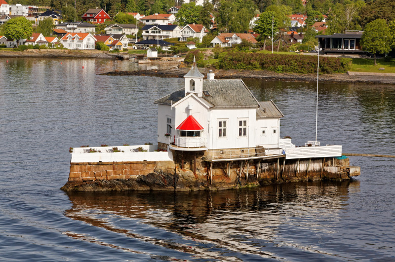 Latarnia Dyna powstała blisko Oslo w 1874 roku.