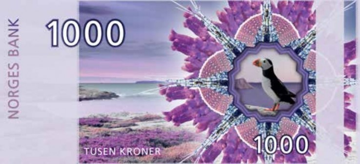 jeden z projektów norweskich banknotów jeden z projektów norweskich banknotów