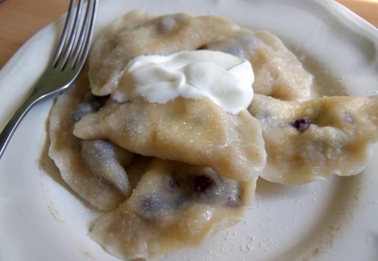Pierogi z jagodami Pierogi z jagodami