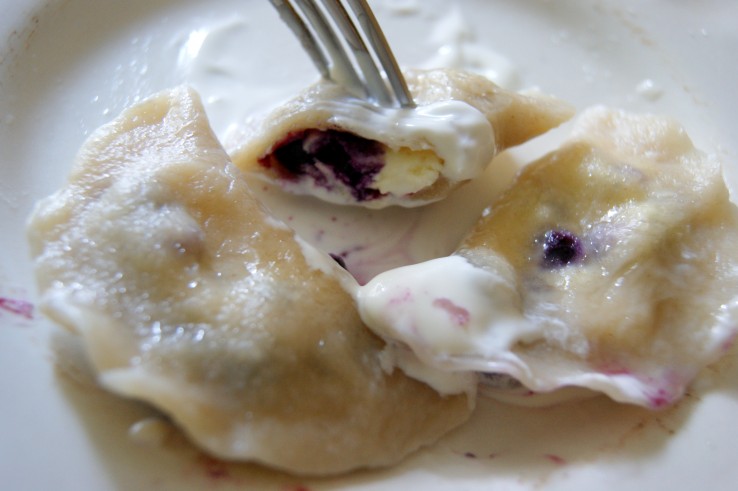 Pierogi z jagodami Pierogi z jagodami