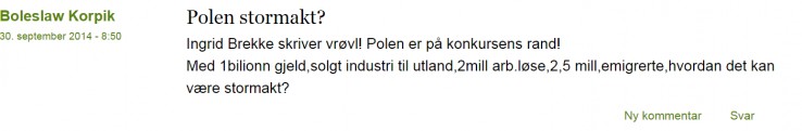 komentarz użytkownika komentarz użytkownika