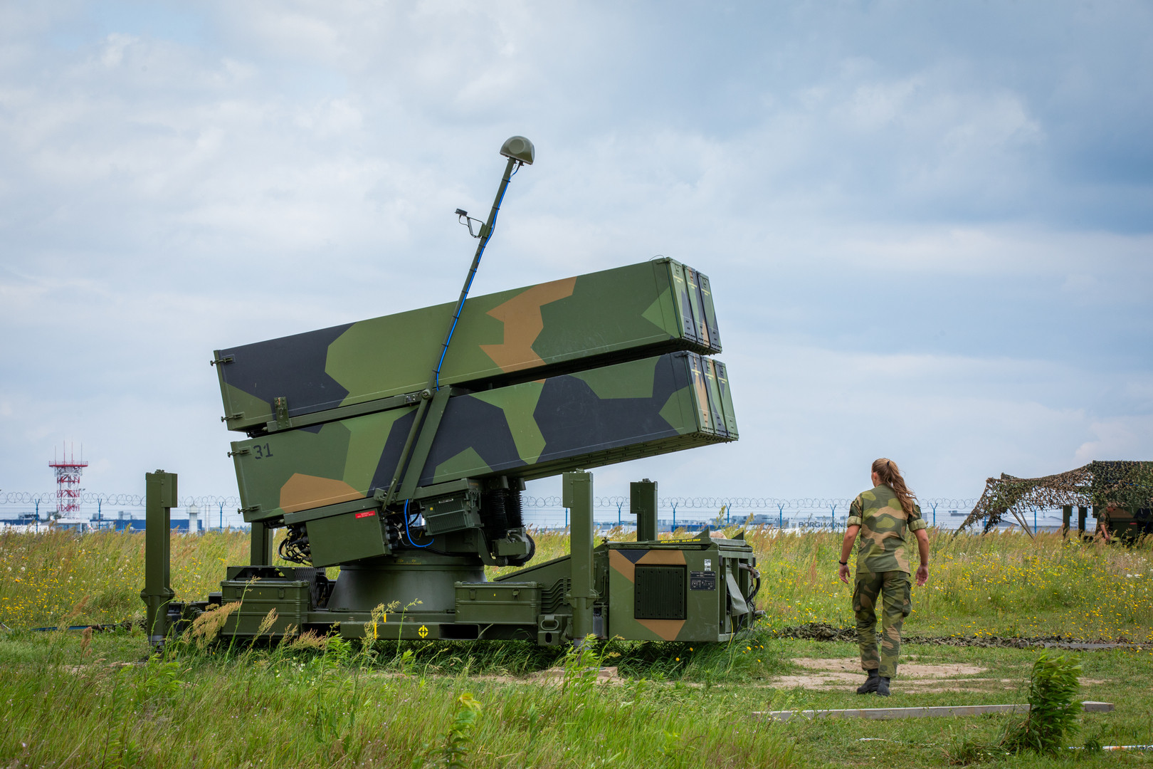 Na zdjęciu: system NASAMS opracowany wspólnie przez norweski koncern Kongsberg Defence & Aerospace oraz amerykańską firmę RTX Corporation.