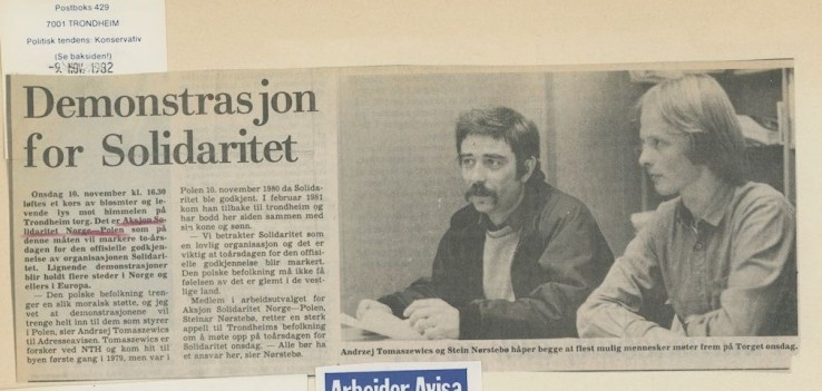 Norwegowie popierali Solidarność na wiele sposobów. Norwegowie popierali Solidarność na wiele sposobów.
