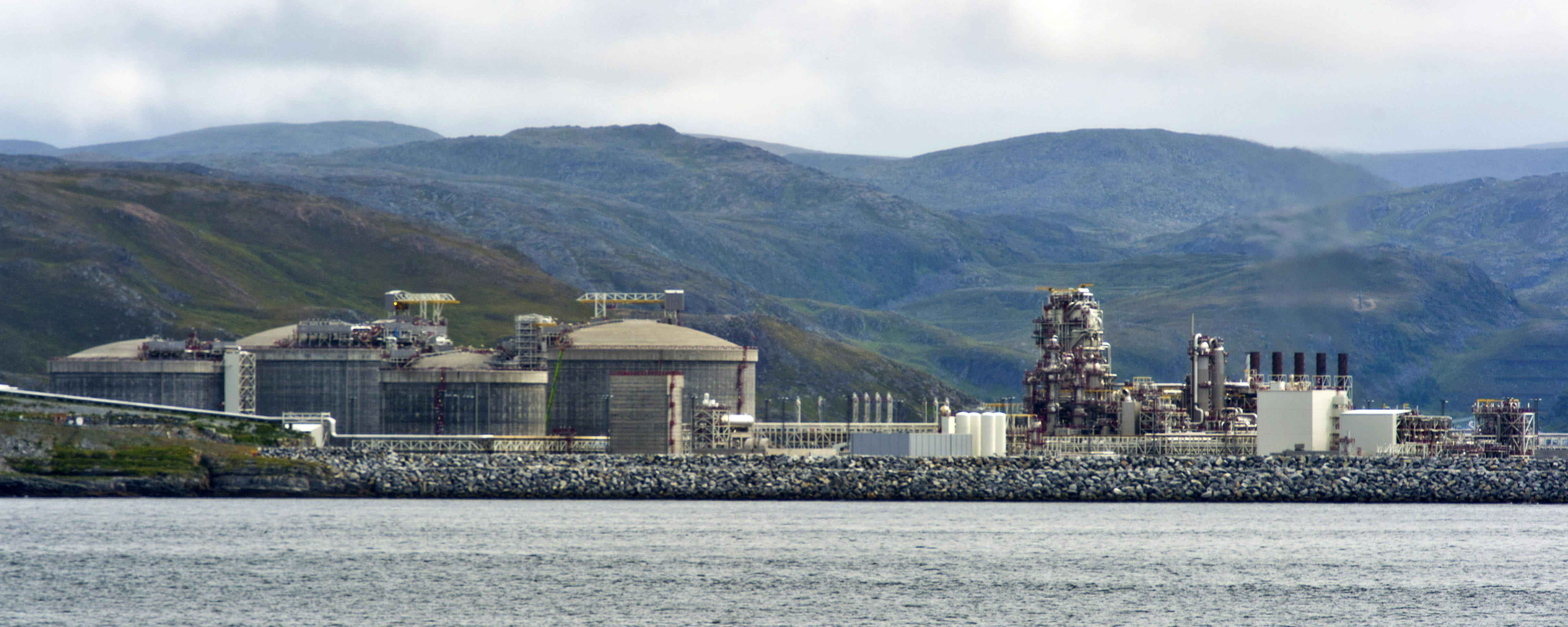 Na zdjęciu: jeden z elementów kompleksu Melkøya.