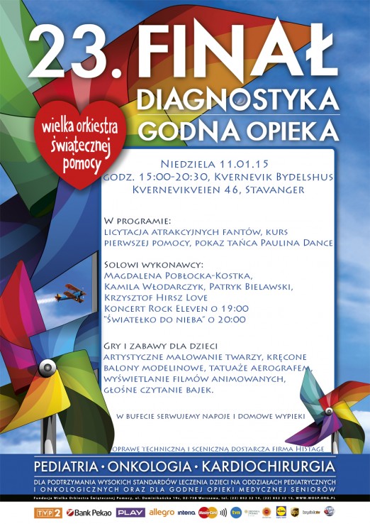 WOŚP 2015 Program WOŚP 2015 Program