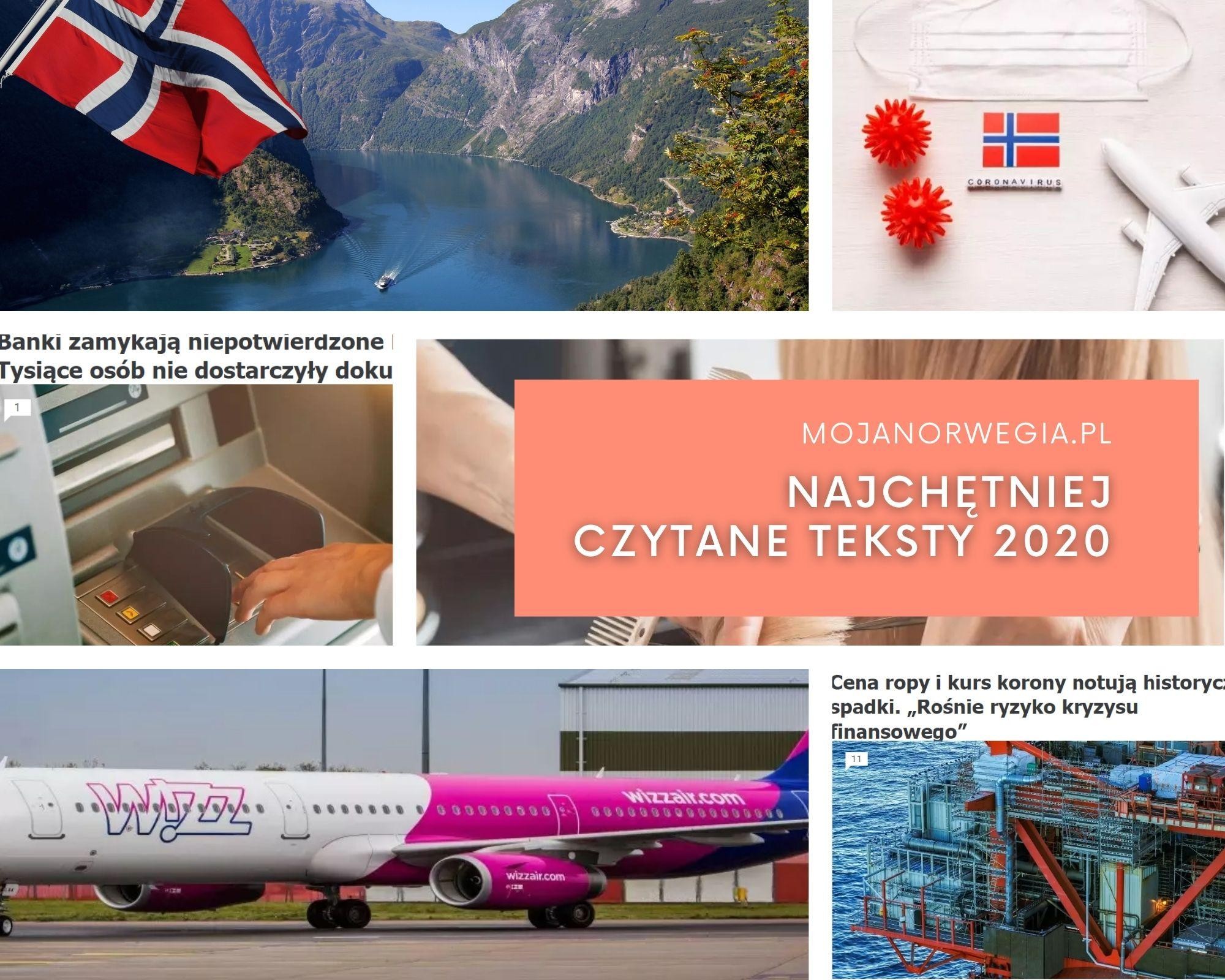 Ropa naftowa, korona norweska, loty do Polski i oczywiście covid-19 - artykuły na ten temat czytaliście najchętniej. 