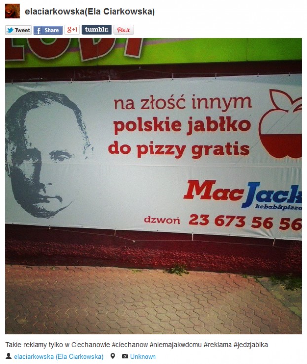 Jedz jabłka na złość Putinowi Jedz jabłka na złość Putinowi