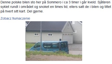 Niepokojący samochód Niepokojący samochód