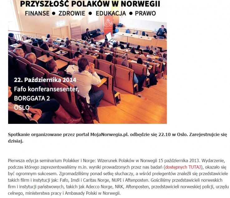 Konferencja Polakker i Norge Konferencja Polakker i Norge