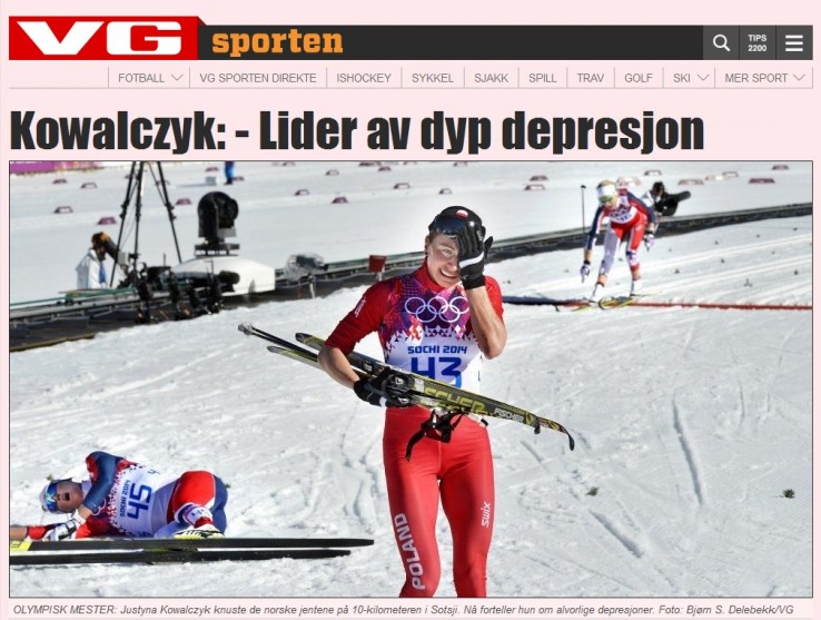 Justyna Kowalczyk cierpi na depresję Justyna Kowalczyk cierpi na depresję