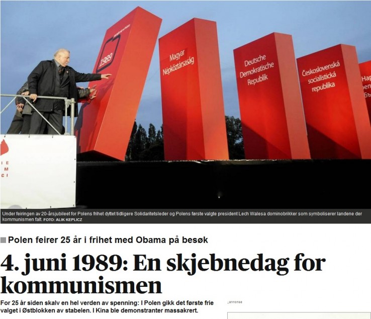 Lech Wałęsa w aftenposten Lech Wałęsa w aftenposten
