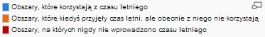 legenda do mapy stref czasowych