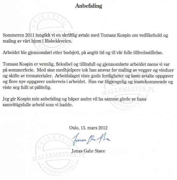 Referencje
