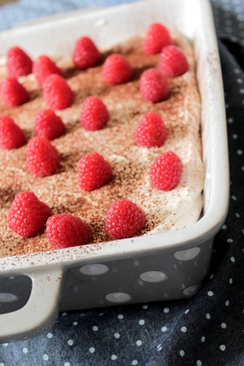 Malinowe tiramisu Malinowe tiramisu