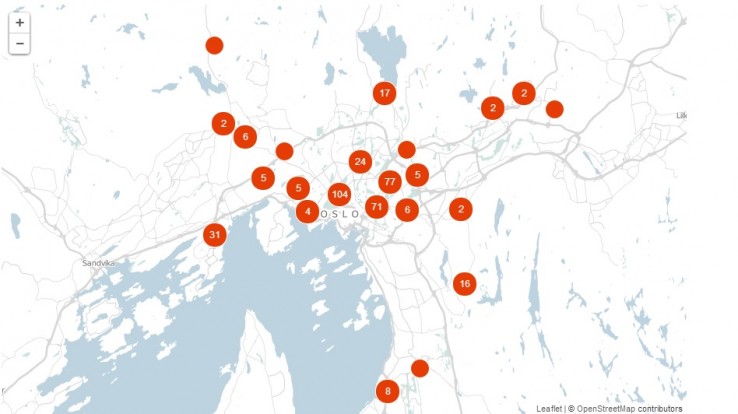 mapa oslo open