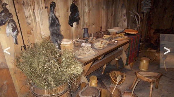wikińskie wnętrze