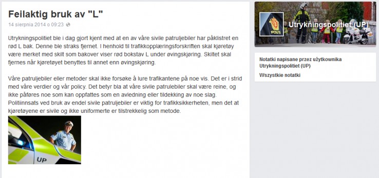 Facebook Policji Facebook Policji