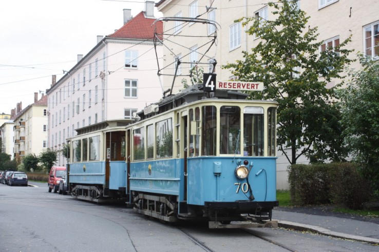 Zabytkowy tramwaj.
