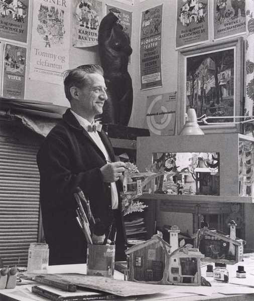 Thorbjørn Egner (1912-1990) rysownik, pisarz i kompozytor.