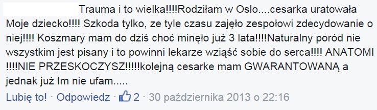 Straszny poród w Norwegii