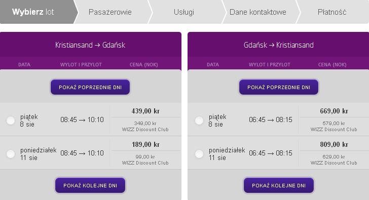 Godziny odlotów Godziny odlotów