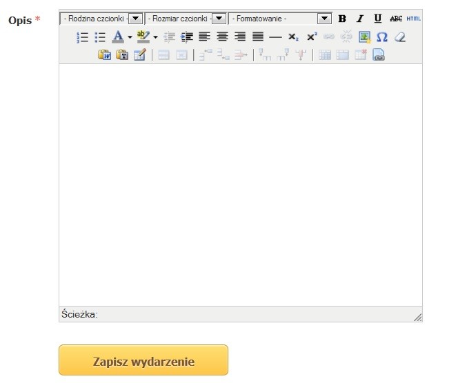 Opis wydarzenia Opis wydarzenia
