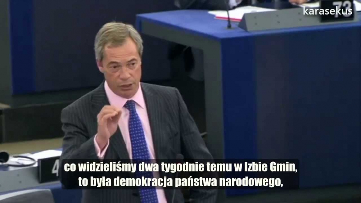 Nigel Farage: Syria (Może się pan zamknie i posłucha!)