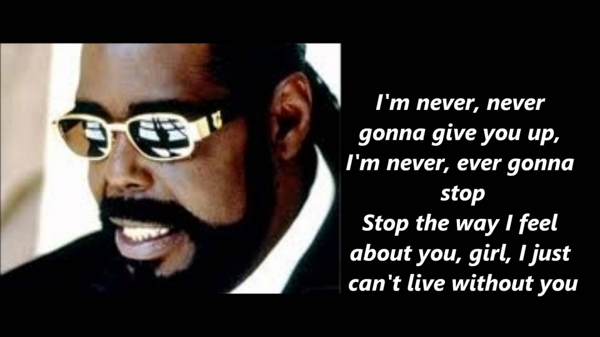Barry White  Never Never Gonna Give You Up Lyrics