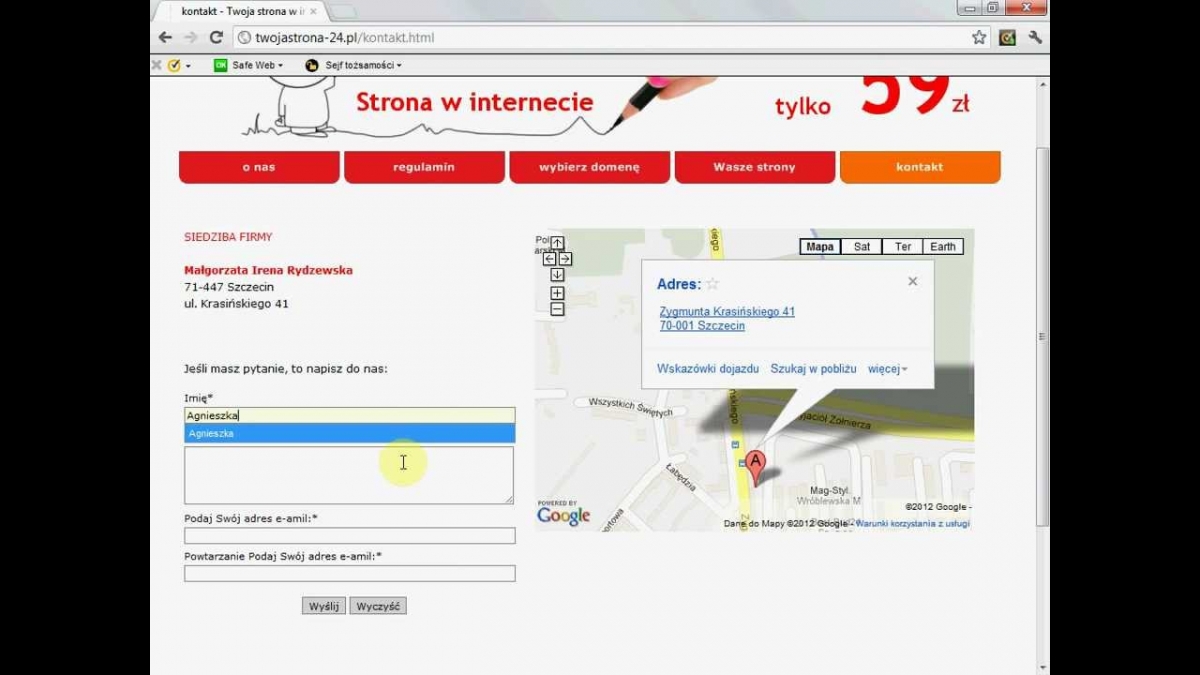 Twoja strona w internecie Tworzenie Stron w internecie