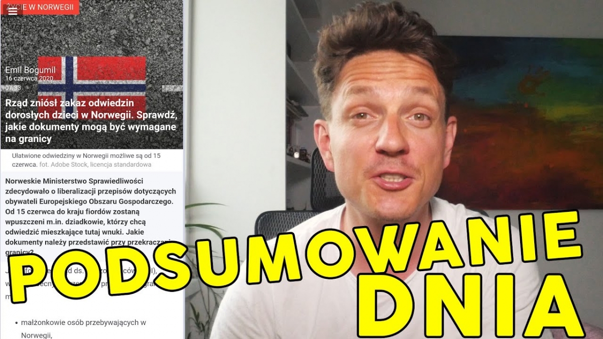 Samolotem do Polski z własnym dziadkiem bo urząd zebrał twoje dane - Podsumowanie dnia w Norwegii