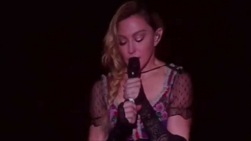 Madonna - Stockholm, Sweden - Speech about the terrorist attacks in Paris, France - Rebel Heart Tour