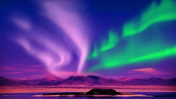 Relax Music & Stunning Aurora Borealis - Northern Polar Lights - 2 Hours -  HD 1080P