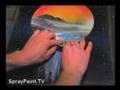 Cosmic Spill -Spray Paint Art