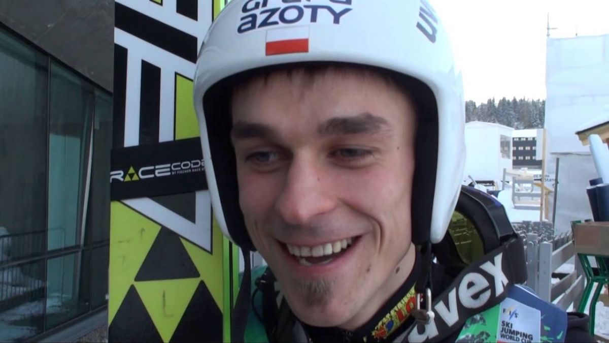 Piotr Żyła po zwycięstwie w Oslo [ SkiJumping.pl ]