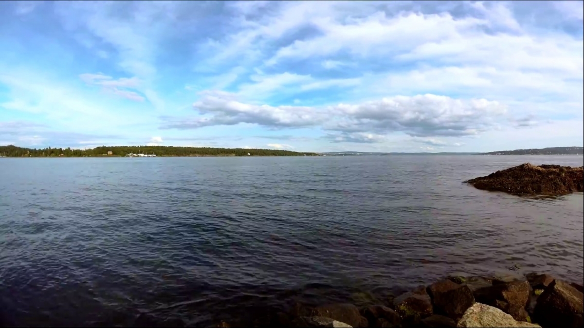 Lysaker Brygge - Widok na horyzont [Time Lapse] [4K] [OSLO 2017]