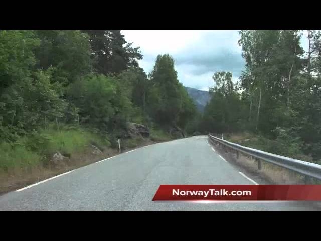 Dramatic Hardanger Fjord road RV7 - Fjord Norway