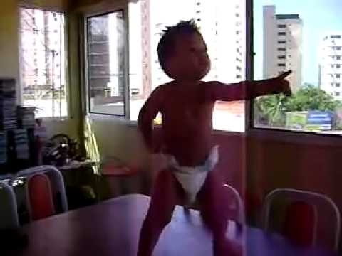Brazilian baby dancing samba