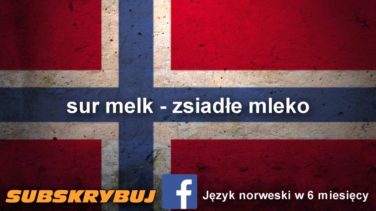 Szybka i skuteczna nauka języka norweskiego - produkty spożywcze - słówka